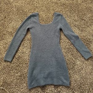 Zara blue sweater dress
